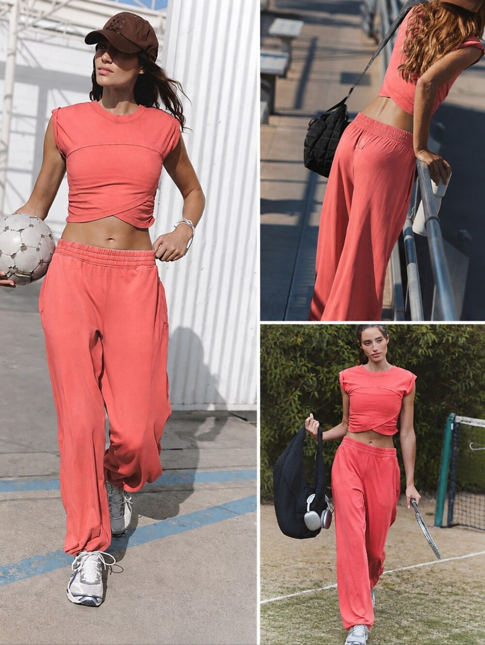 FP Movement by Free People Crossover Coral Color Set, NWOT, M